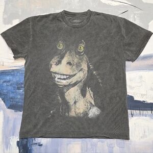 Star Wars Episode 2 Jar Jar Binks Heavy Cotton GOAT CREW Tee Med